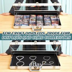Portable 24x20 Aluminum Display Case for Sports Cards & Collectibles