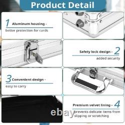 Portable 34x22 Aluminum Trade Show Display Case with Acrylic Panels Silver