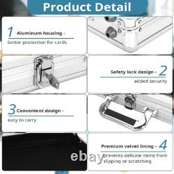 Portable 34x22 Aluminum Trade Show Display Case with Acrylic Panels Silver