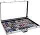 Portable Aluminum Trade Show Display Case Lockable Tabletop Showcase Cards Jewel