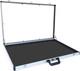Portable Aluminum Trade Show Display Case with Clear Polycarbonate Panels Lockab