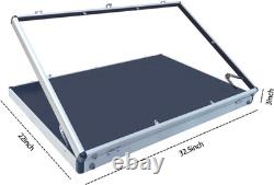 Portable Aluminum Trade Show Display Case with Clear Polycarbonate Panels Lockab