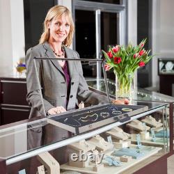 Portable Aluminum Trade Show Display Case with Clear Polycarbonate Panels Lockab