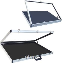 Portable Aluminum Trade Show Display Case with Clear Polycarbonate Panels Lockab