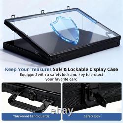 Portable Card Show Display Case 34x22, Aluminum Trade Show Display Case wit
