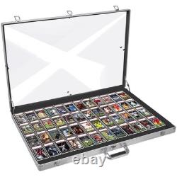 Portable Tabletop Display Case Lockable Glass Showcase