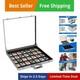 Portable Trade Show Display Case, 24'' x 20'' Card Show Display Case with Loc