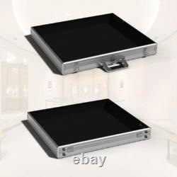 Portable Trade Show Display Case, 24'' x 20'' Card Show Display Case with Loc