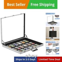 Portable Trade Show Display Case, 24''x20'' Aluminum Card Show Display Case w