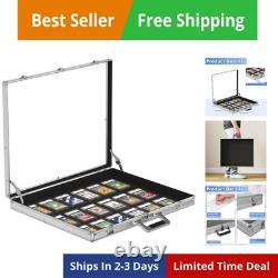 Portable Trade Show Display Case, 24''x20'' Aluminum Card Show Display Case w