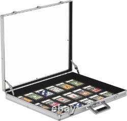 Portable Trade Show Display Case, 24''x20'' Aluminum Card Show Display Case w