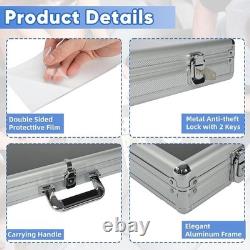 Portable Trade Show Display Case, 24''x20'' Aluminum Card Show Display Case w