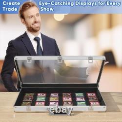 Portable Trade Show Display Case, 24''x20'' Aluminum Card Show Display Case w