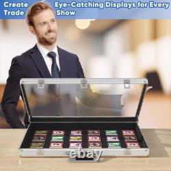 Portable Trade Show Display Case, 24''x20'' Aluminum Card Show Display Case w
