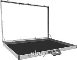Portable Trade Show Display Case 32X22 Aluminum Polycarbonate Showcase with Lo