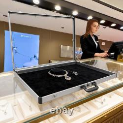 Portable Trade Show Display Case 32X22 Aluminum Polycarbonate Showcase with Lo