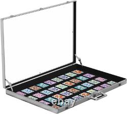Portable Trade Show Display Case, 34X22 Aluminum Card Show Display Case with L