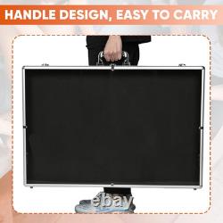 Portable Trade Show Display Case, 34X22 Aluminum Card Show Display Case with L