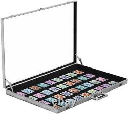 Portable Trade Show Display Case, 34x22 Aluminum Card Show Display Case