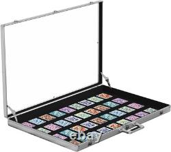 Portable Trade Show Display Case, 34x22 Aluminum Card Show Display Case wit