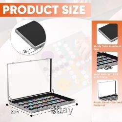 Portable Trade Show Display Case, 34x22 Aluminum Card Show Display Case wit