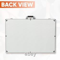 Portable Trade Show Display Case, 34x22 Aluminum Card Show Display Case wit