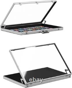 Portable Trade Show Display Case, 34x22 Aluminum Card Show Display Case wit