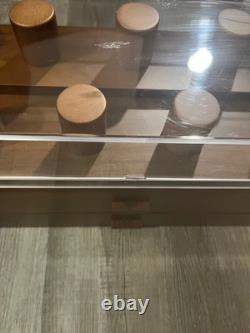 Premium 17 Slot Watch Box for Men XL Wooden Watch Display Case (Description)