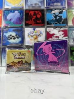 Premium Acrylic Display Case Risers Pokemon Elite Trainer Booster Box Protection