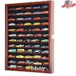 Premium Diecast Display Case Cabinet Handcrafted Beech Hardwood Holds Cars