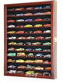 Premium Diecast Display Case Cabinet Handcrafted Beech Hardwood Holds Cars
