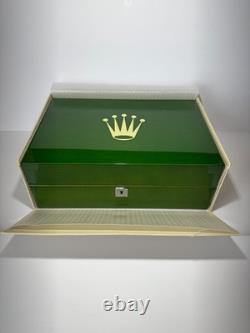 Premium Green Wooden Watch Display Box 10 Slot Luxury Organizer Case