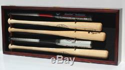 Pro UV 5 Baseball Bat Display Case Holder Wall Cabinet Shadow Box B55-MAH
