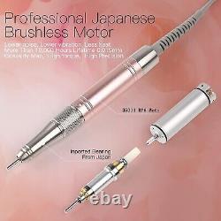 Professional Brushless Nail Drill Machine Rechargeable Portable