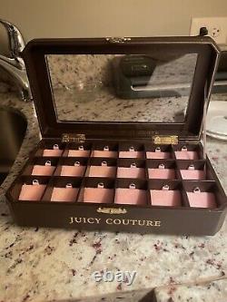 RARE HTF JUICY COUTURE 18 Slot CHARMED IM SURE CHARM DISPLAY JEWELRY CASE