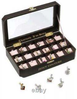 RARE HTF NWT JUICY COUTURE 18 Slot CHARMED IM SURE CHARM DISPLAY JEWELRY CASE