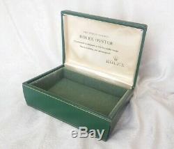 ROLEX OYSTER 1960s Green Vintage Tapered Watch Box Display Case