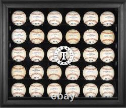 Rangers Logo Black Framed 30-Ball Display Case