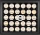 Rangers Logo Black Framed 30-Ball Display Case