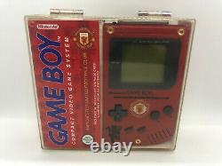 Rare Boxed Original Manchester United Nintendo Gameboy DMG with Display Case