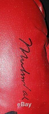 Rare MUHAMMAD ALI SIGNED GLOVE and NEW Dome Display Case