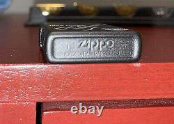 Rare Set of 8 Jack Daniel's Zippo Lighters with Cases- Original Box & Display 1997