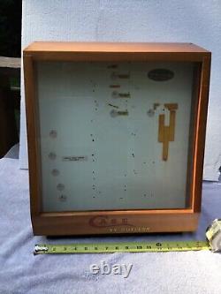 Rare Vtg Case XX Knife 1960's Wood Store Counter Display Case with Key