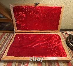 Red Oak Knife Display Box