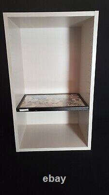 Riker Mount Display Case Shadow Box. 22 shelves in collectible cabinet 12 x 16