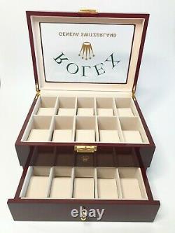 Rolex Presidential Watch Display Box / Case Holds 20 watches