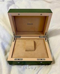 Rolex Watch Box Case Storage Watch Green Datejust Display FAST PRIORITY SHIPPING