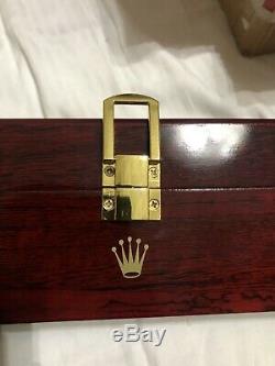 Rolex Wooden Collectors Display Case Watch Box Brand New Limited Edition