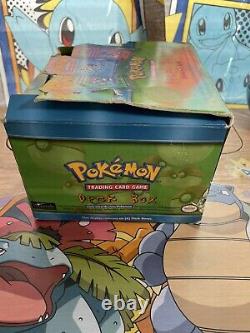 SEALED! 1999 Original Pokémon deck boxes with original shelf display case