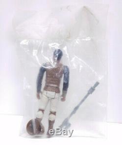 SEARS 3 PACK Baggie Vintage Star Wars Figures & Box with Acylic Display Case 1983